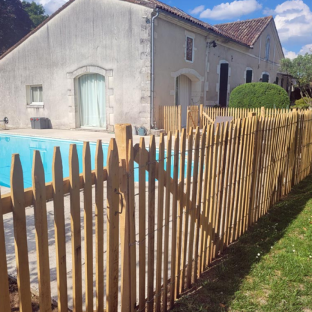 h100cm - Ganivelle en châtaignier